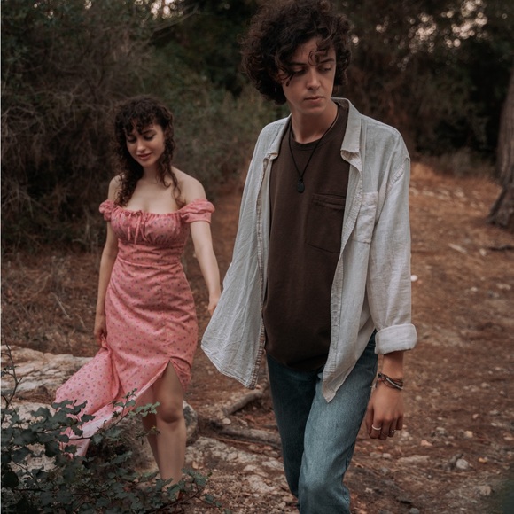 Pink boho dress - Picture 3 of 4